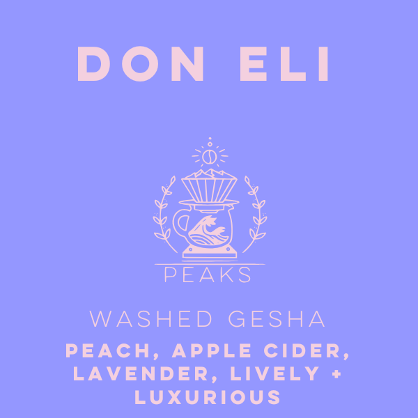 Don Eli Washed Gesha - La Pastora - Peaks Series - Lulo Coffee